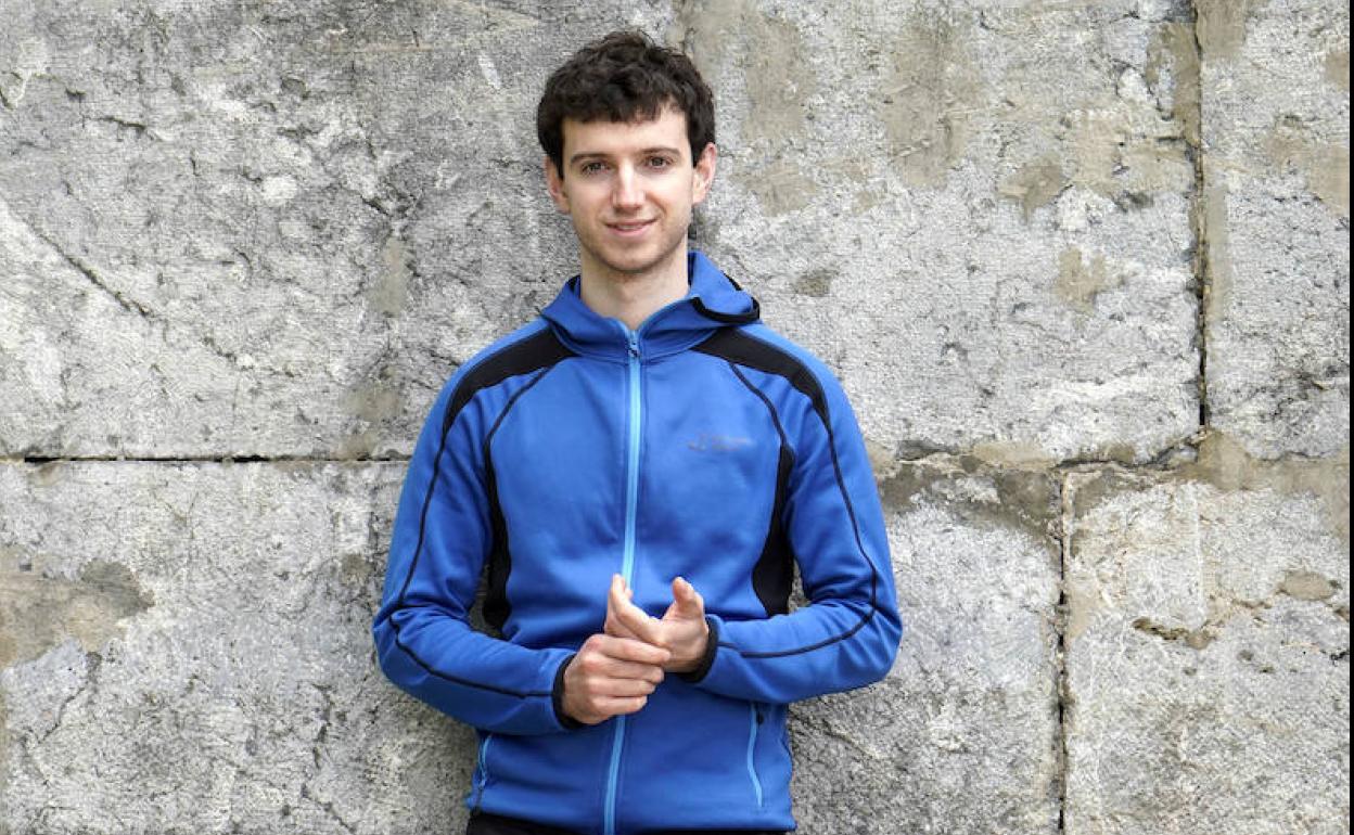 Martija, ayer en el frontón descubierto de Amezketa.