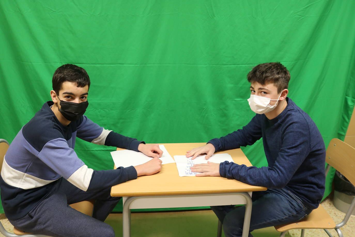 Alumnos de Secundaria de Oianguren.