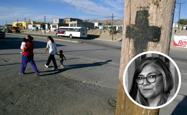 Sylvia Aguilar, junto a las calles de Ciudad Juárez.