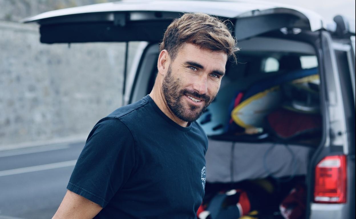 Aritz Aranburu, sonriente. 