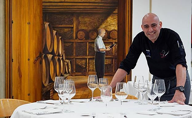 Gustavo Ficoseco, propietario del restaurante Ikaitz. 