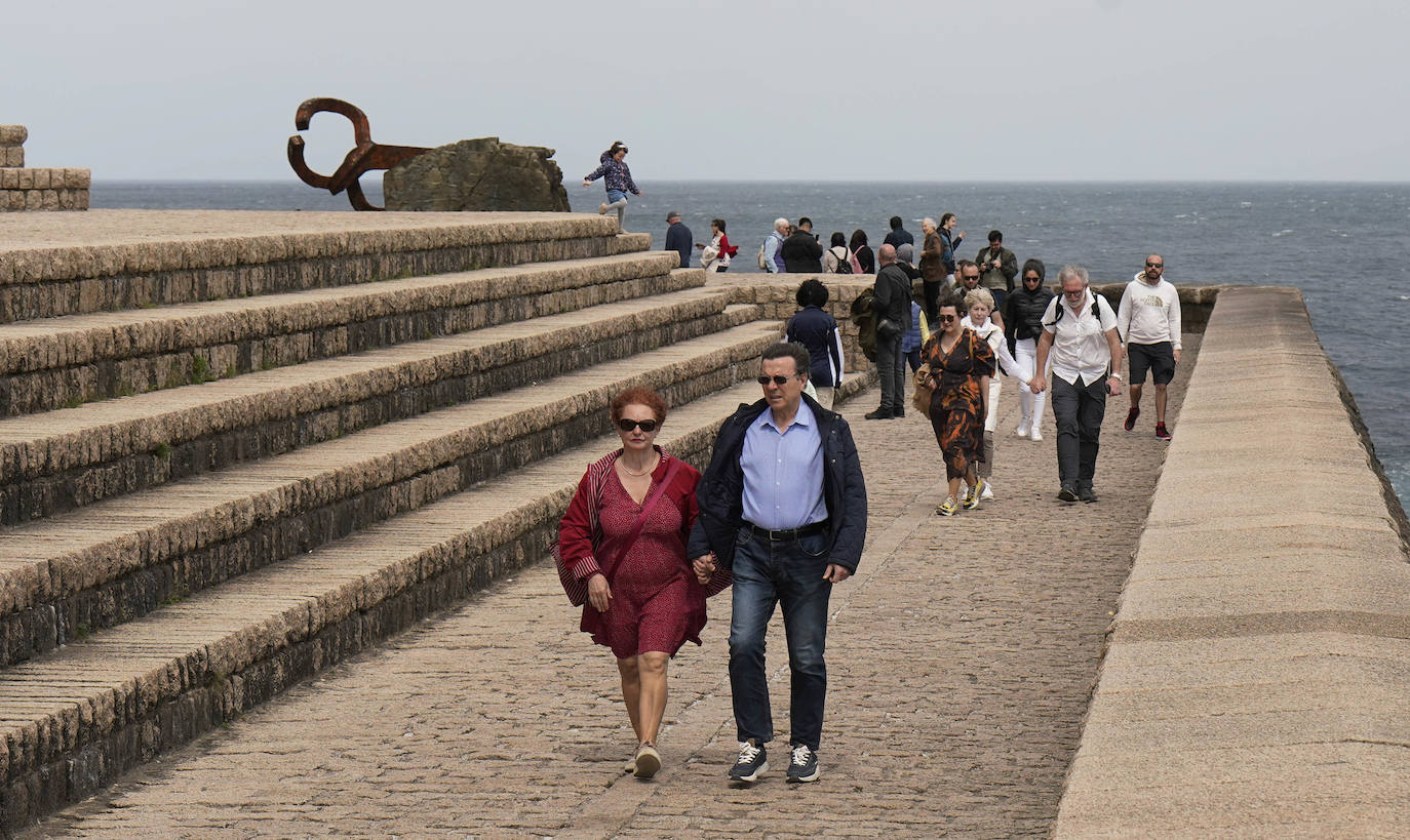 Fotos: Imágenes del día caluroso en Gipuzkoa