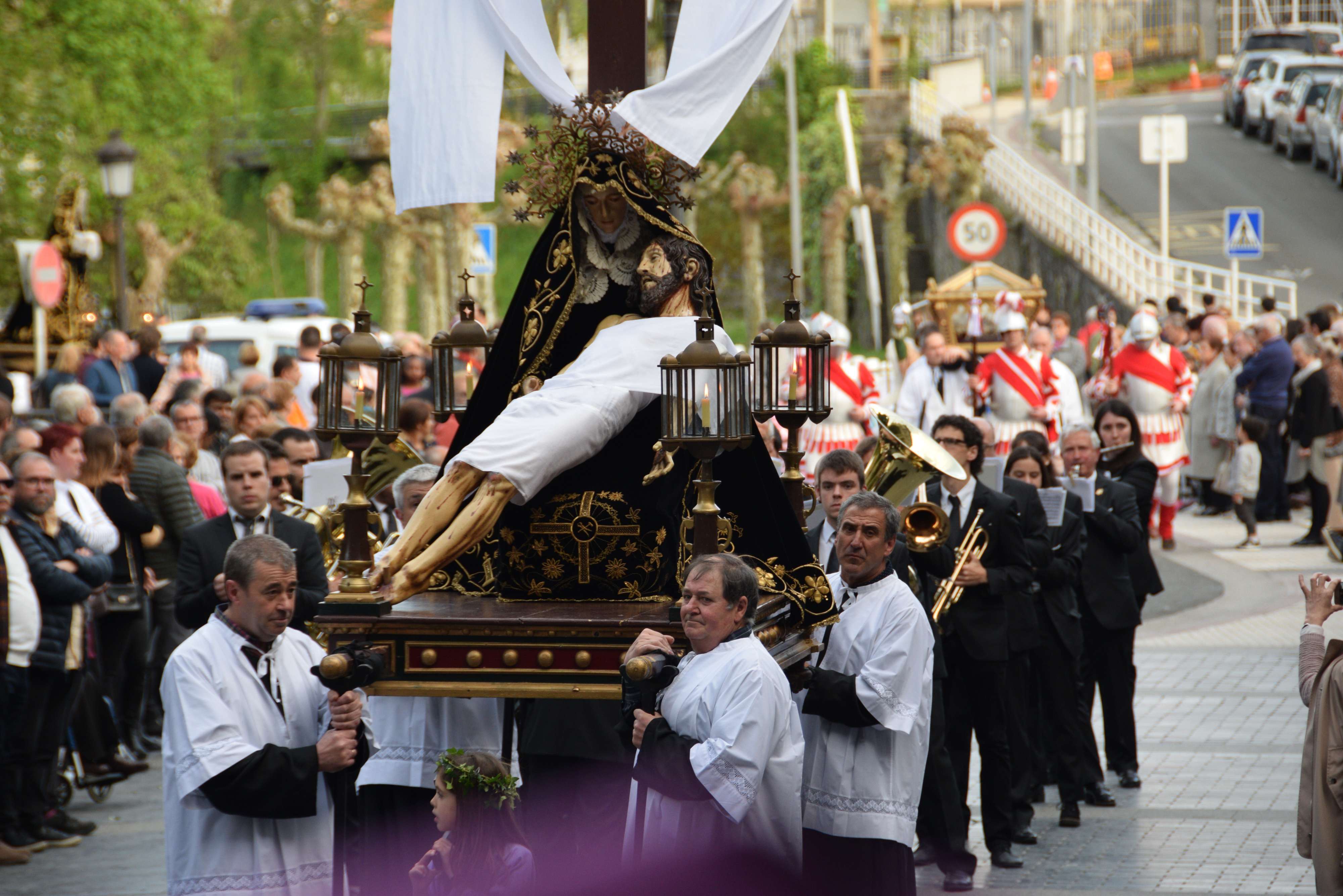 Procesión de Viernes Santo en Azkoitia