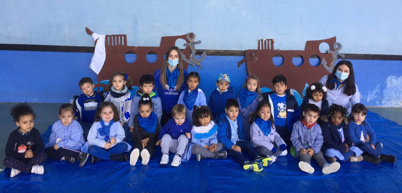 Los txikis de la clase de 3 años.