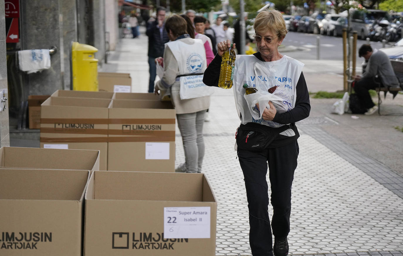 Fotos: Campaña de recogida del Banco de Alimentos de Gipuzkoa
