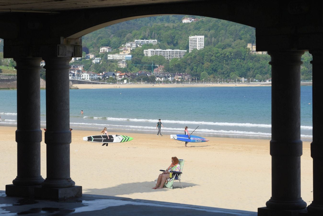 Fotos: Donostia disfruta de un sábado soleado y de agradables temperaturas