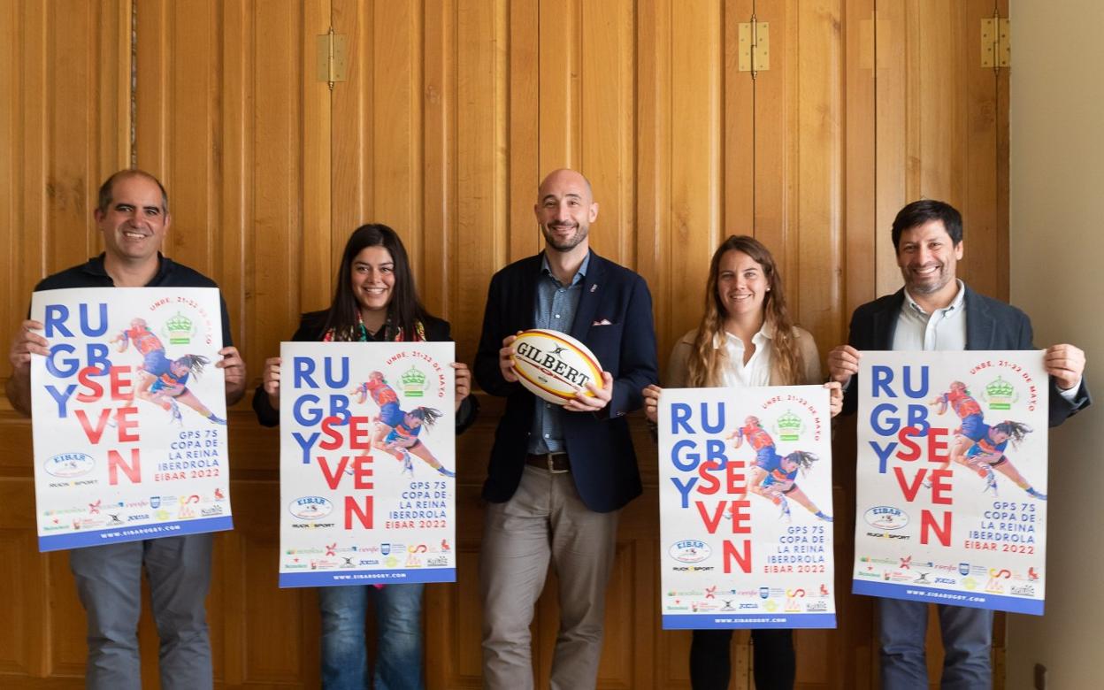 Acto de presesentación de la Copa de la Reina seven en Eibar. 
