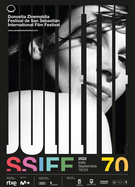 Imagen - Cartel de la 70 edición del Zinemaldia protagonizado por Juliette Binoche, que recibirá también el Premio Donostia
