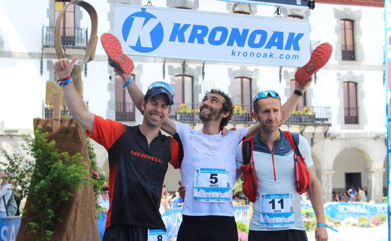 Euskadi Ultra Trail: Aritz Egea y Oihana Azkorbebeitia ganan la I. Domusa Teknik MLK