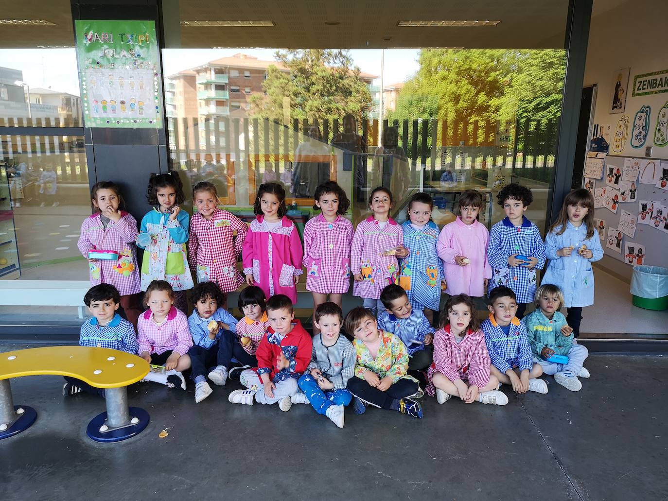 Los niños de la clase de 4 años.