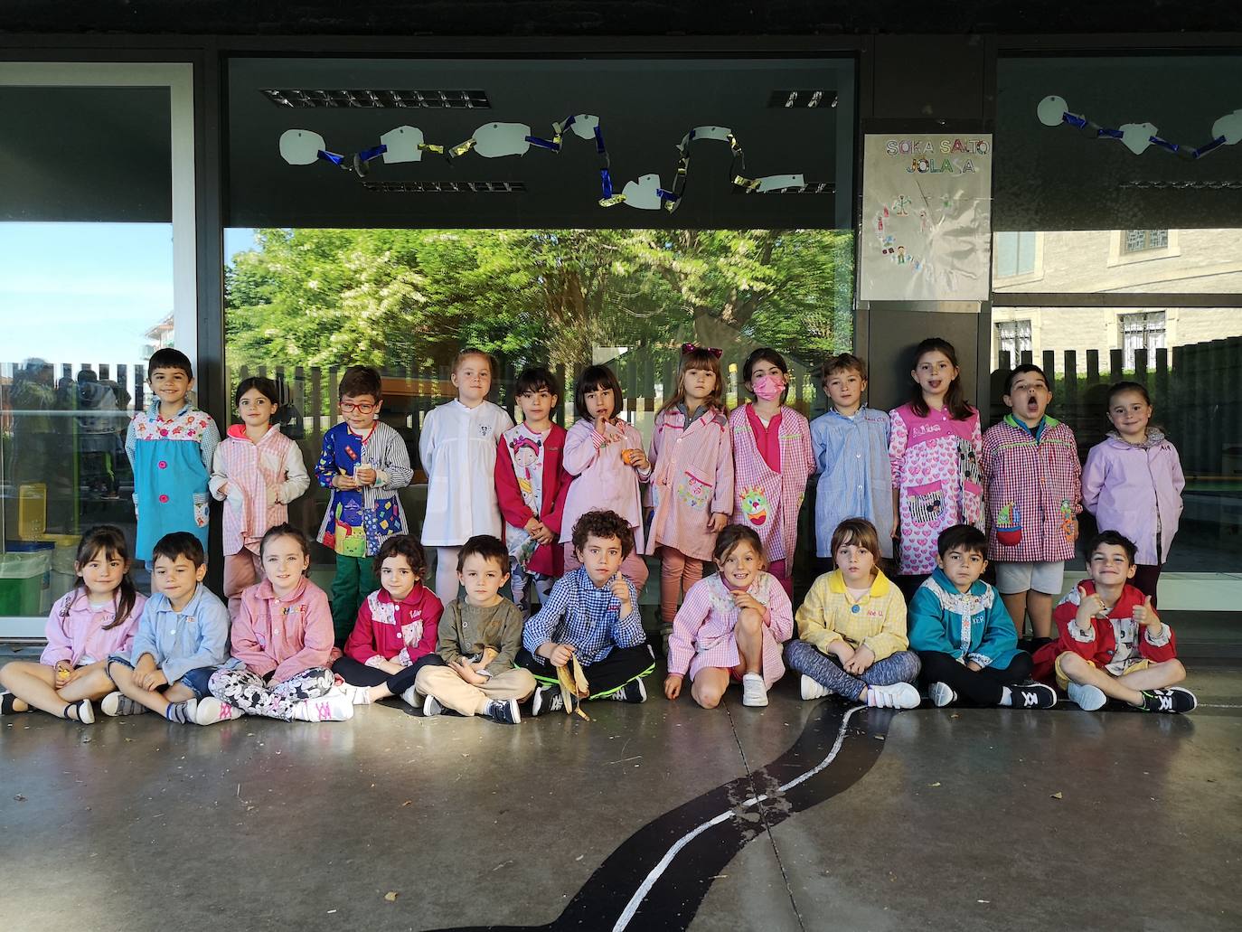 Los niños de la clase de 5 años.