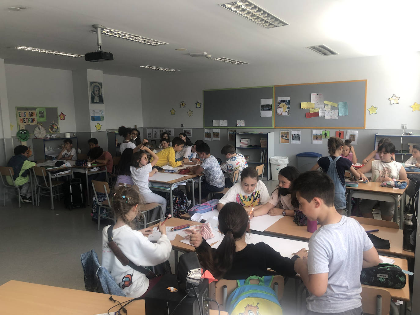 Los alumnos de 4º de Primaria.