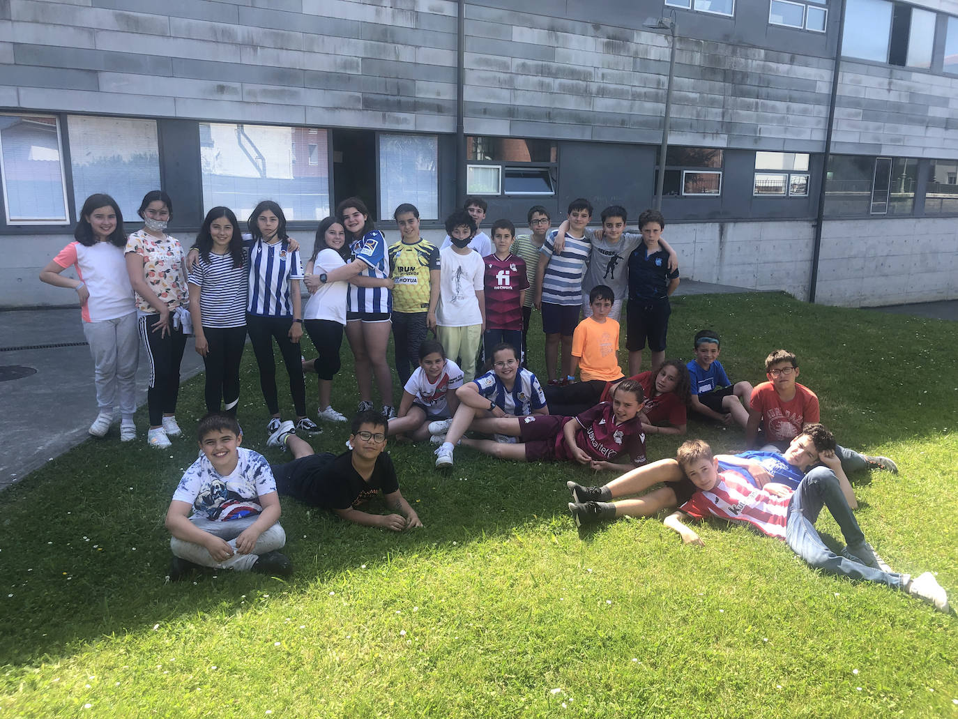 Los niños de la clase de 5 años.