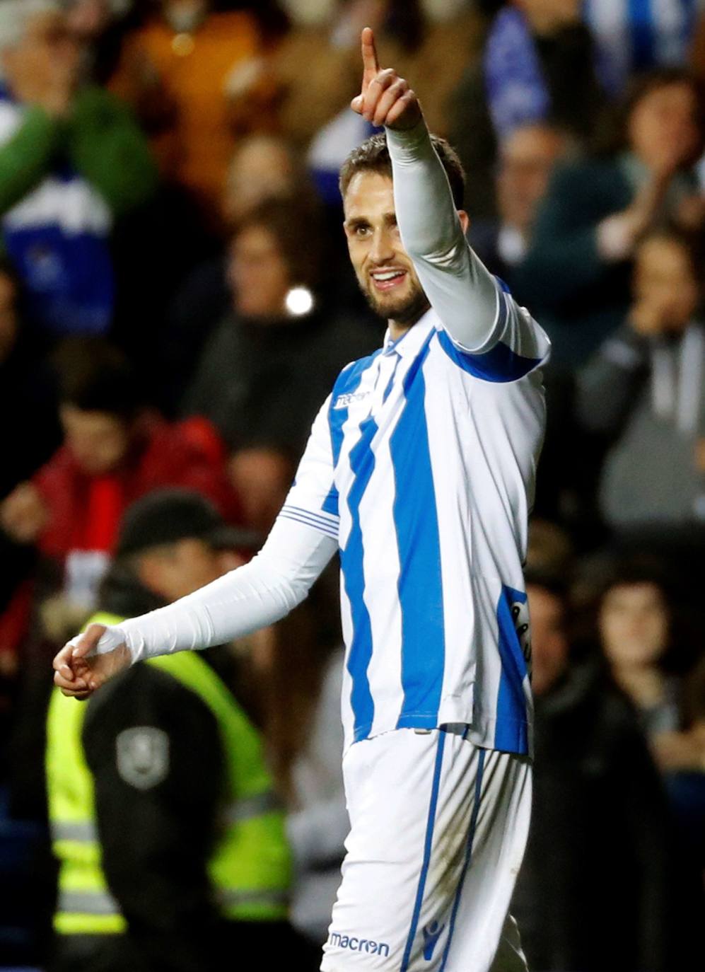 El belga anotó su último gol con la elástica txuri-urdin ante el Cádiz el pasado 12 de mayo en Anoeta.