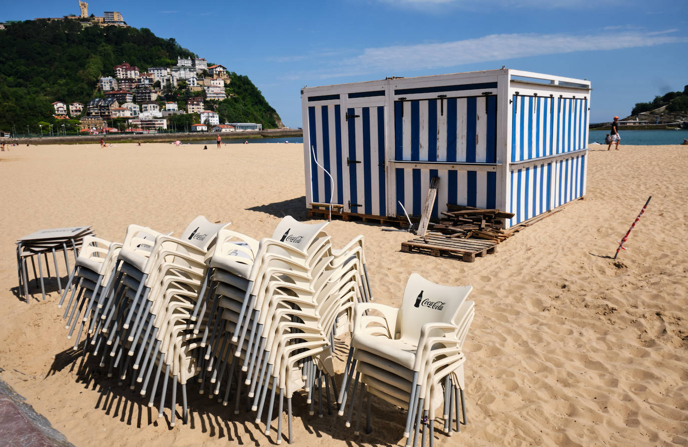 Fotos: La temporada de playas en Donostia arranca el miércoles