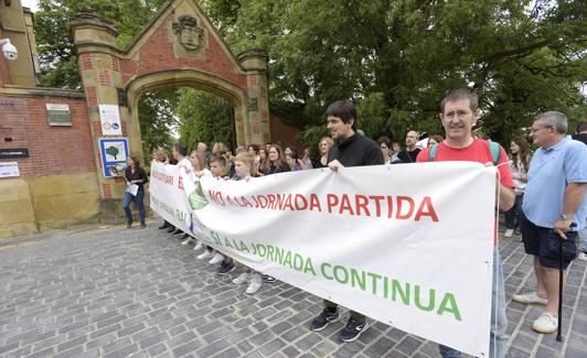 La concentración en Donostia
