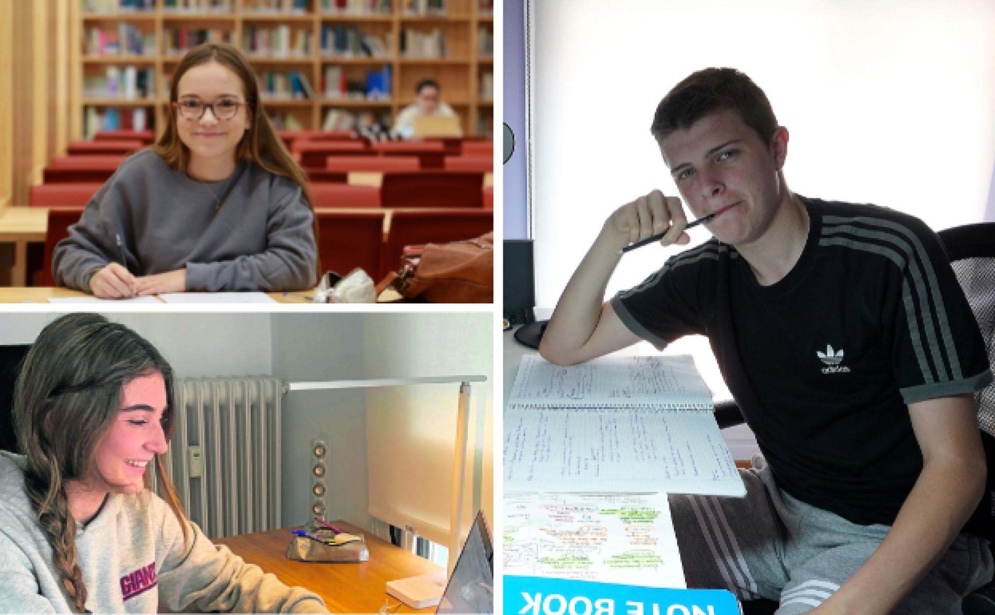 Adriana Casares prefiere estudiar en la biblioteca de su colegio y acudir a las clases de preparación a la EAU. 