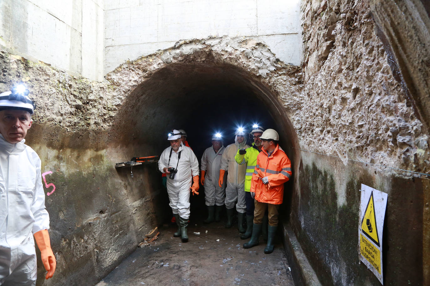 Obras del nuevo colector de aguas residuales que da servicio a Gros, Intxaurrondo, Ulia y Egia. 