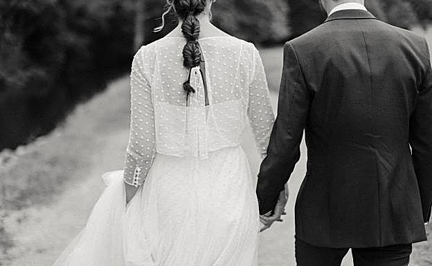 Luzarraga y García en la sesión de fotos. 