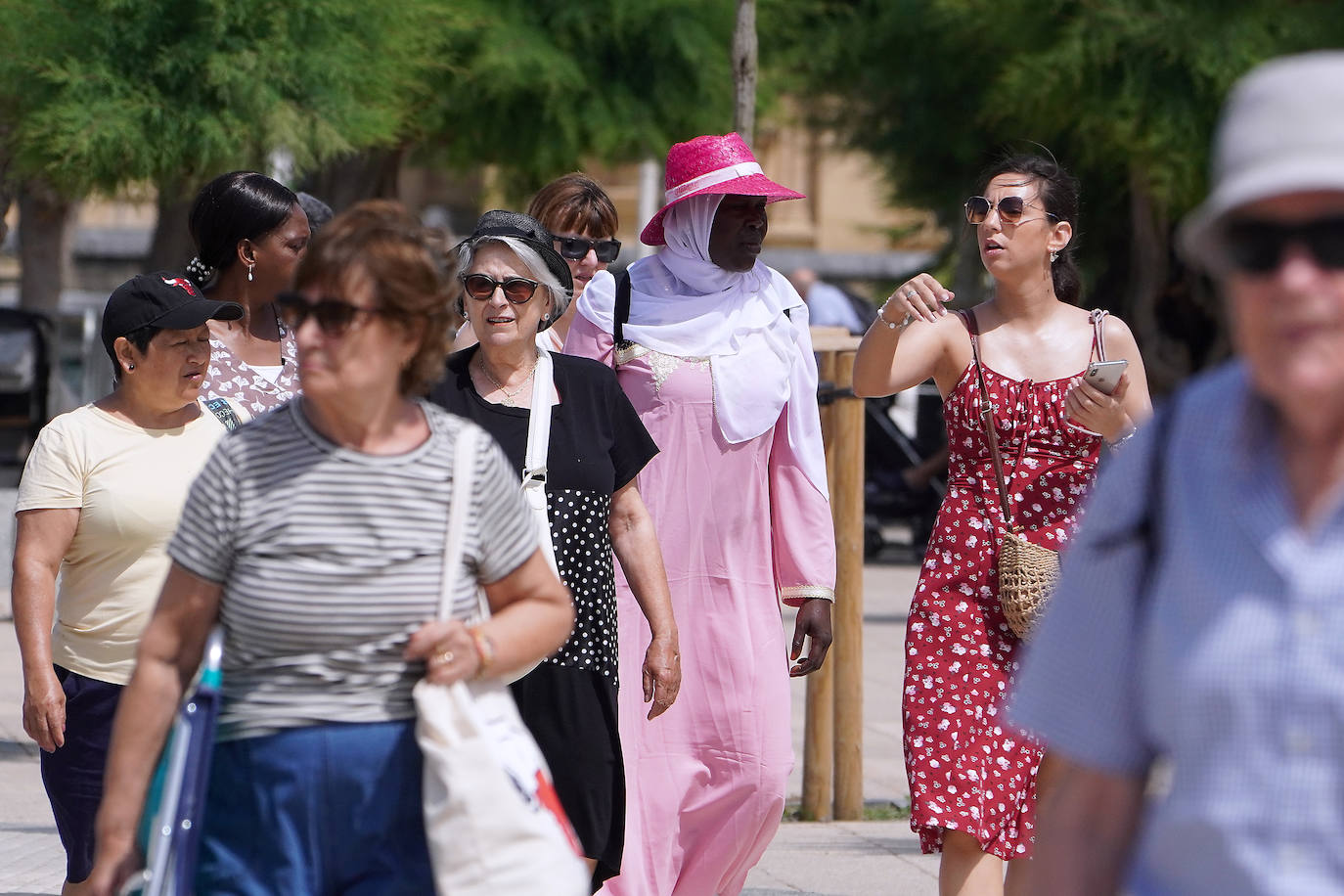 Fotos: Calor desde primera hora de la mañan