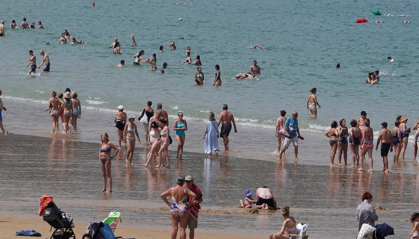 Fotos: Calor desde primera hora de la mañan