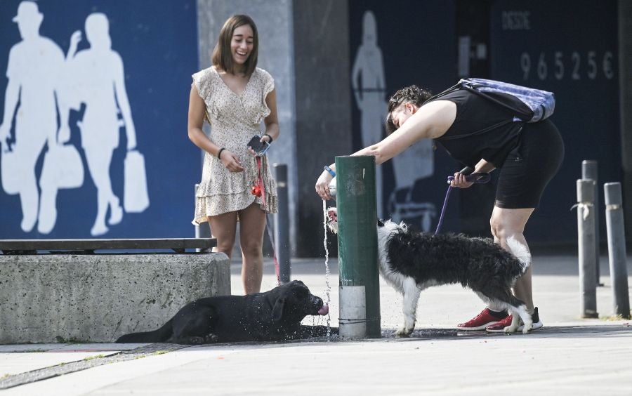 Fotos: Calor desde primera hora de la mañan