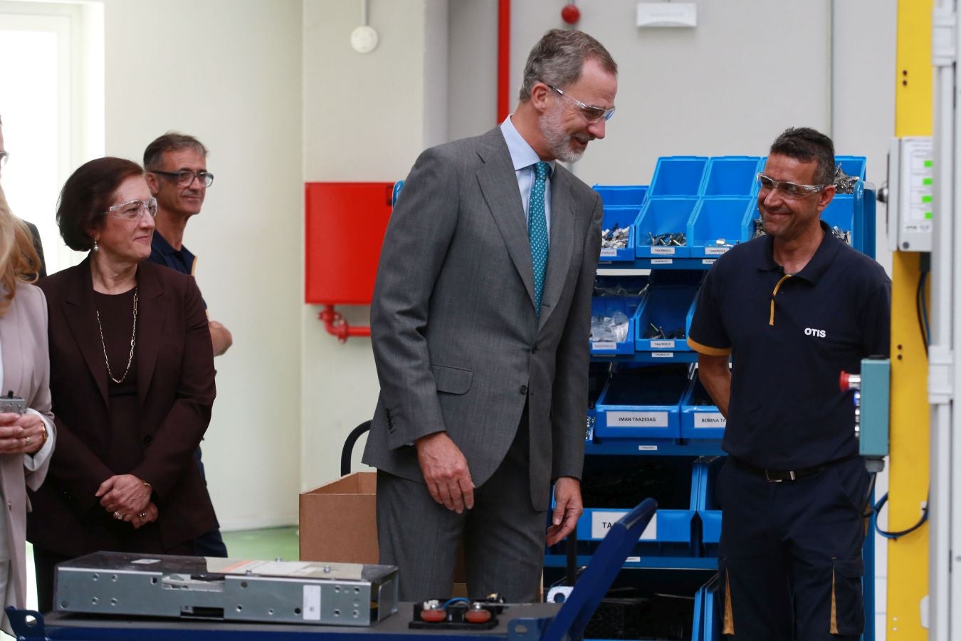 Fotos: El Rey inaugura la nueva fábrica de OTIS en San Sebastián
