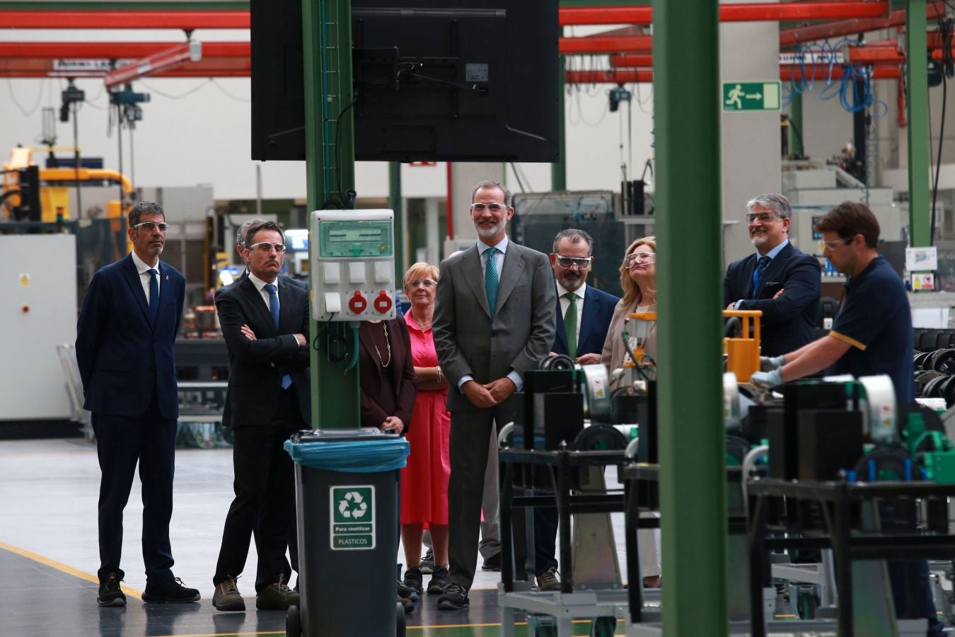 Fotos: El Rey inaugura la nueva fábrica de OTIS en San Sebastián