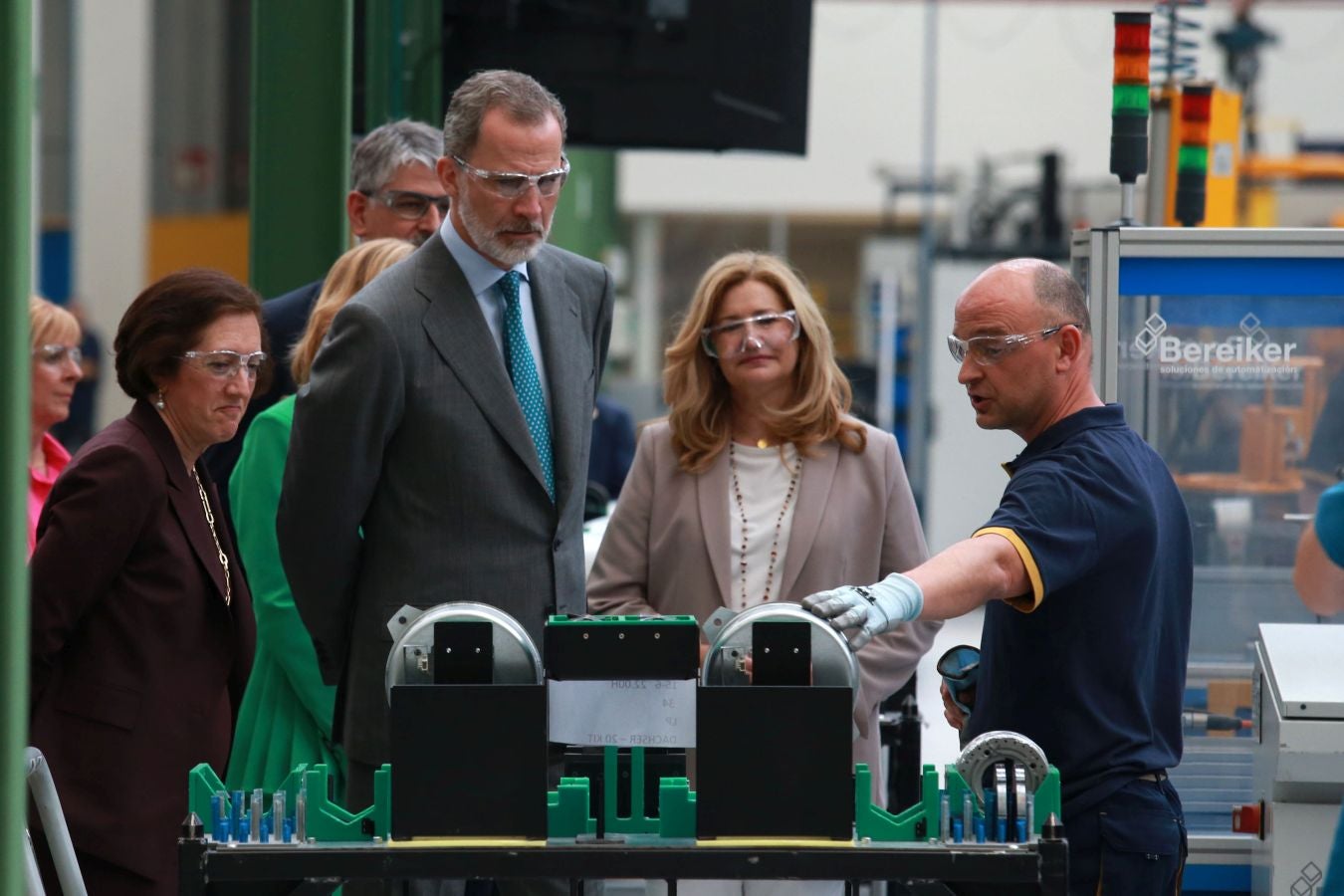 Fotos: El Rey inaugura la nueva fábrica de OTIS en San Sebastián