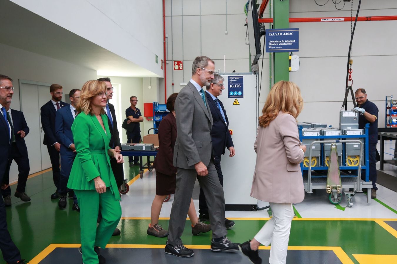 Fotos: El Rey inaugura la nueva fábrica de OTIS en San Sebastián