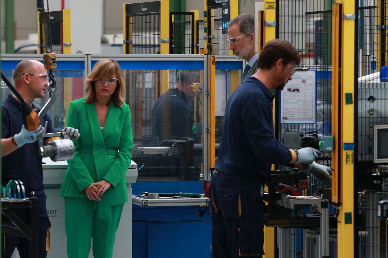 Fotos: El Rey inaugura la nueva fábrica de OTIS en San Sebastián