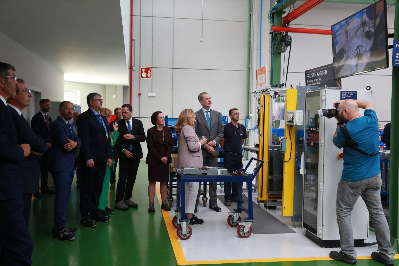 Fotos: El Rey inaugura la nueva fábrica de OTIS en San Sebastián