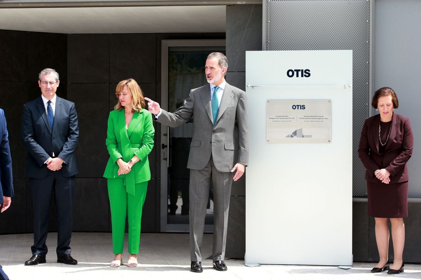 Fotos: El Rey inaugura la nueva fábrica de OTIS en San Sebastián