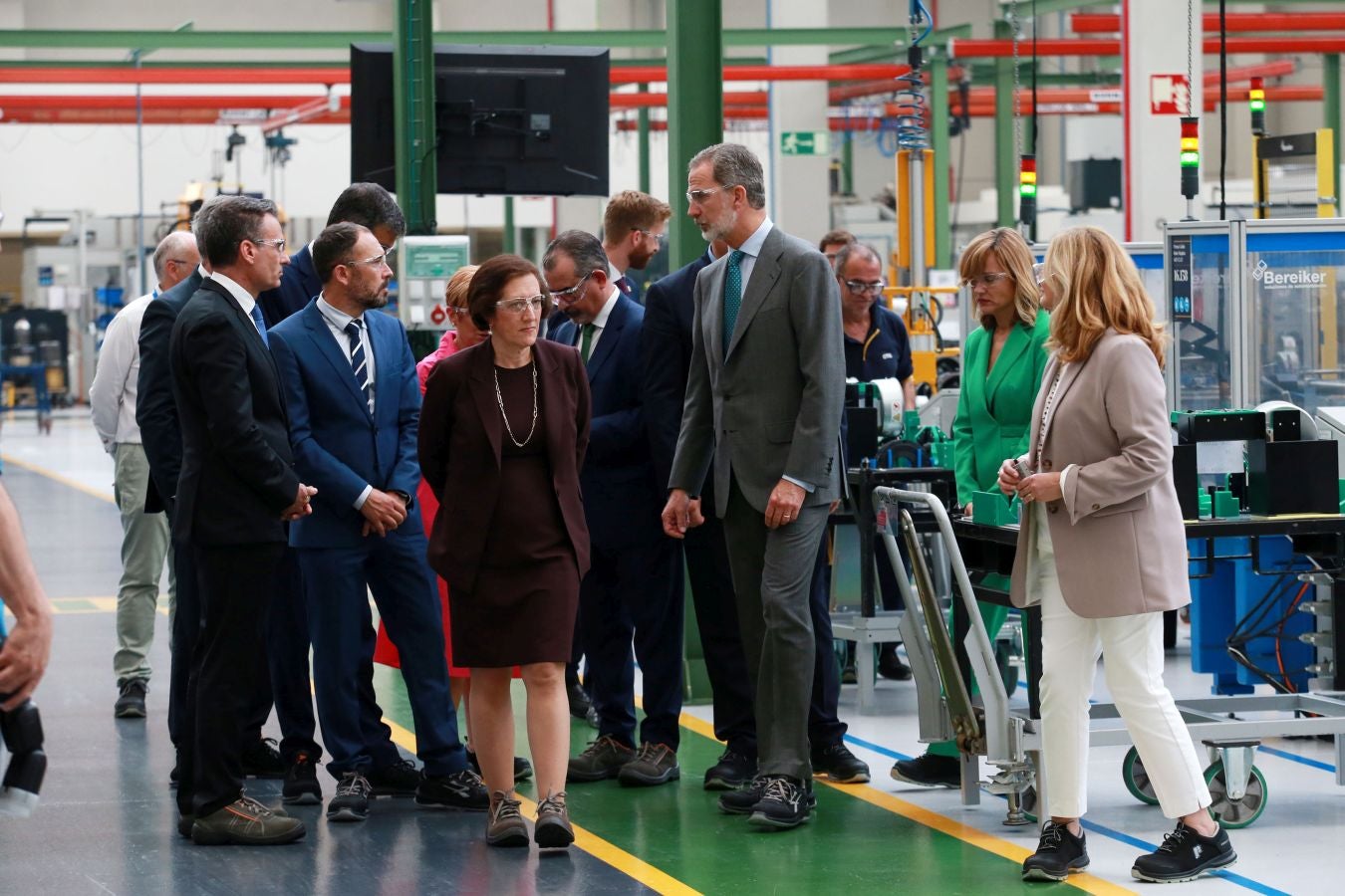 Fotos: El Rey inaugura la nueva fábrica de OTIS en San Sebastián