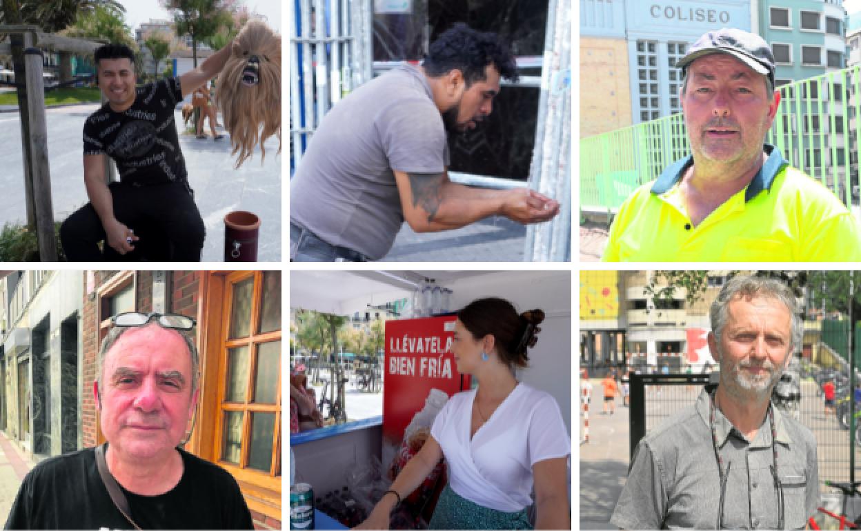 Ola de calor en Gipuzkoa: «Con este calor no duro mucho con la capucha»