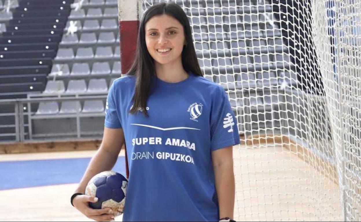 Cristina Polonio, en un entrenamiento del Bera Bera. 