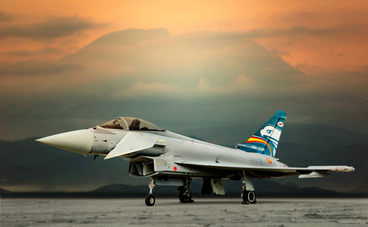 Uno de los aviones Eurofighter adquirido por España