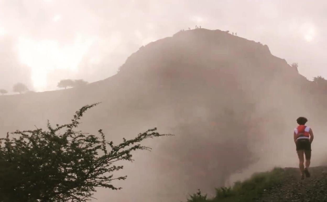 Mendi lasterkari bat azken edizioan. 