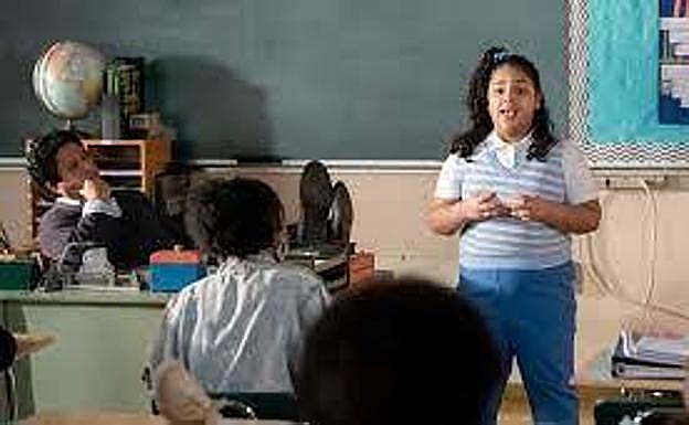 La protagonista en acción.