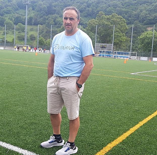 Jaime Colado, en las instalaciones de Mendibeltz. 