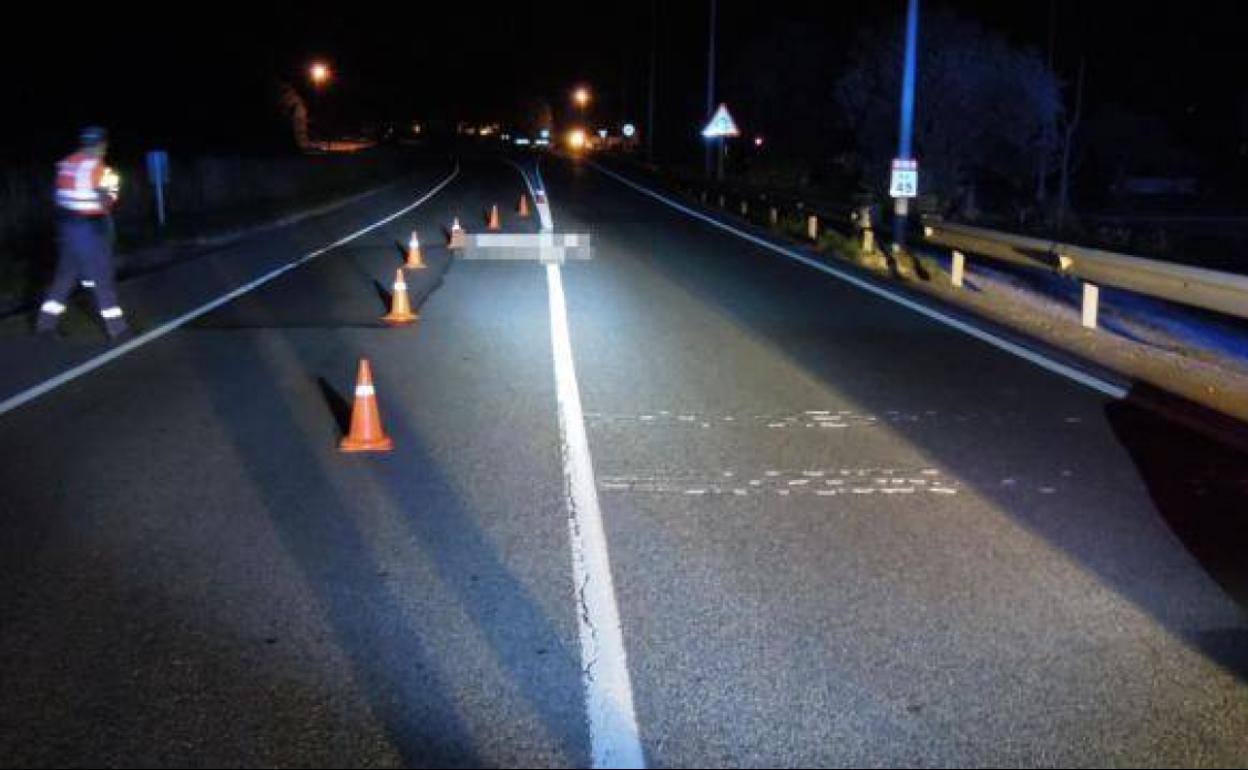 La Policía Foral solicita colaboración ciudadana para localizar al conductor. 