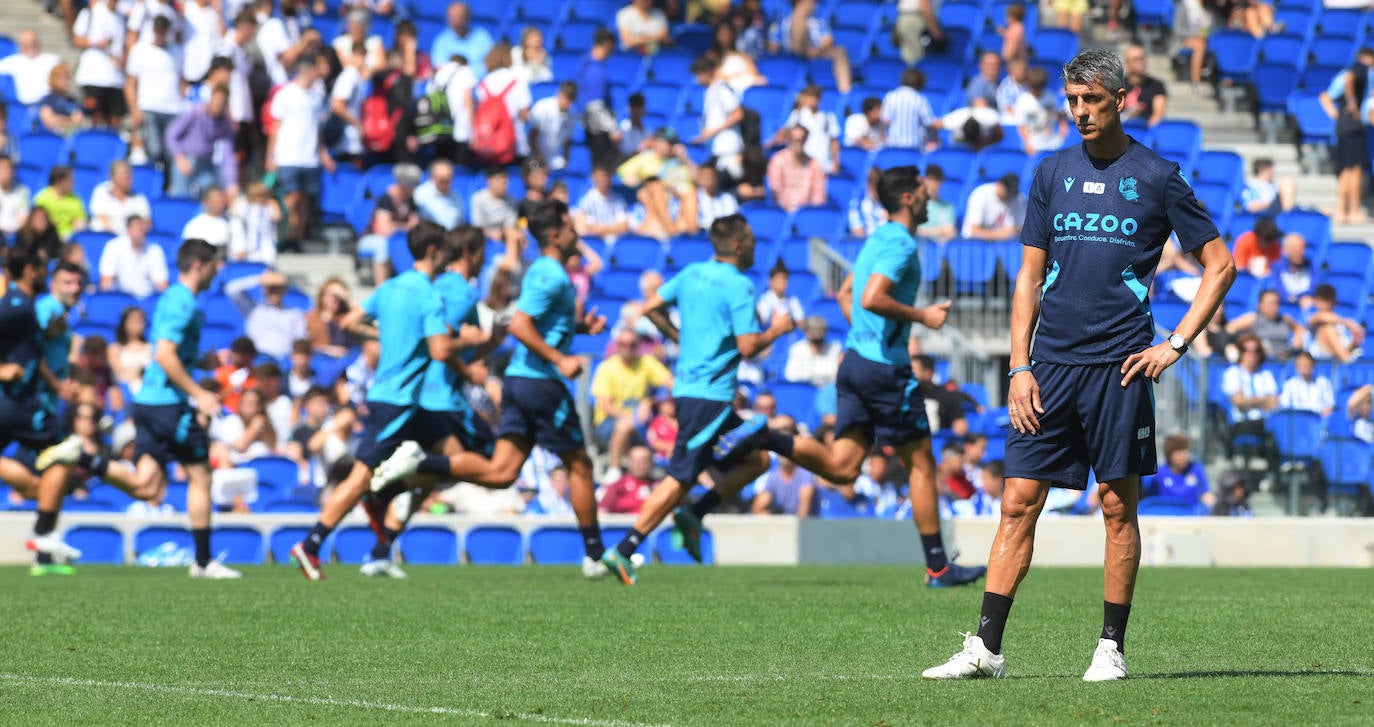 Fotos: Así ha sido el primer entrenamiento de La Real Sociedad en el Reale Arena
