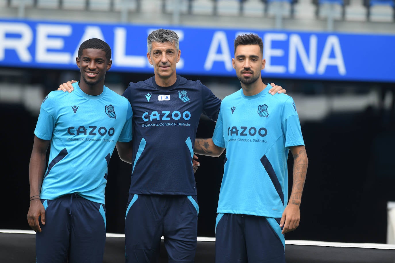 Fotos: Así ha sido el primer entrenamiento de La Real Sociedad en el Reale Arena