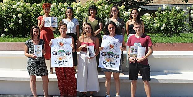 Ayer tuvo lugar en Erribera kulturgunea la presentación de las fiestas de Santiago. 