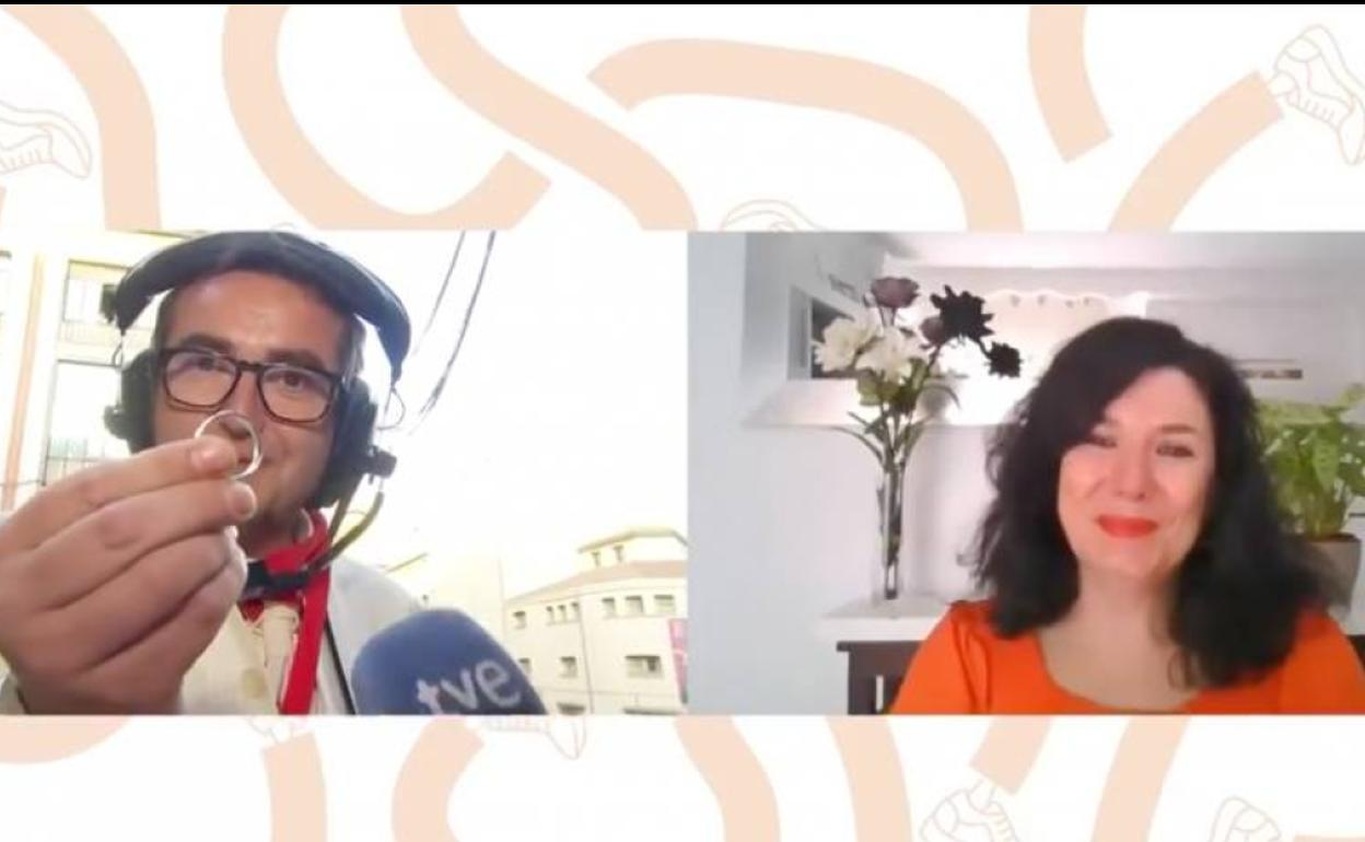 El momento de la pedida en directo el último día de los Sanfermines