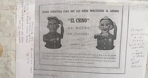 Referencia y fotocopia que el matrimonio Berke pegó en varios de los paneles de la localidad. 