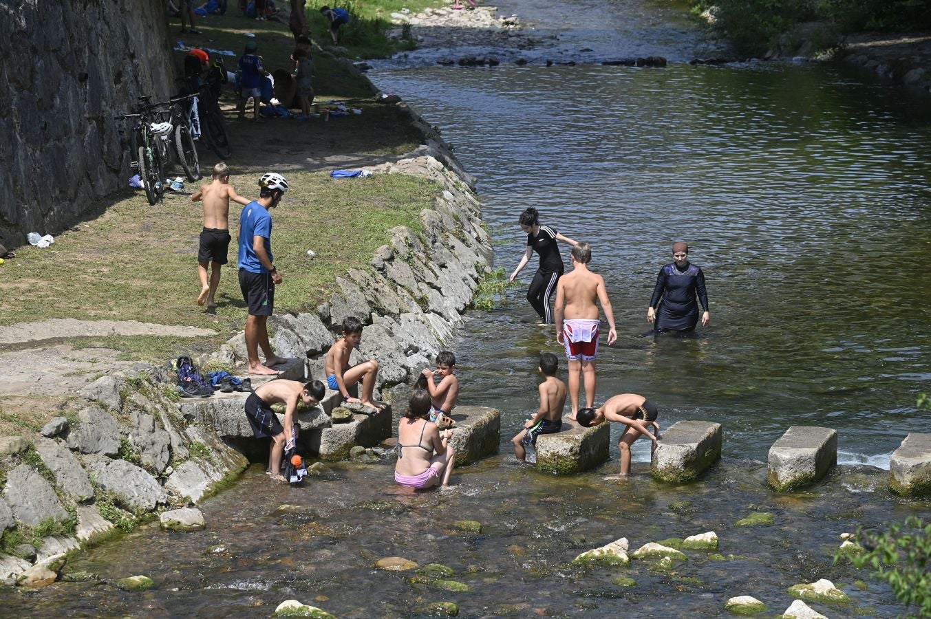 Fotos: Calor asfixiante en Gipuzkoa