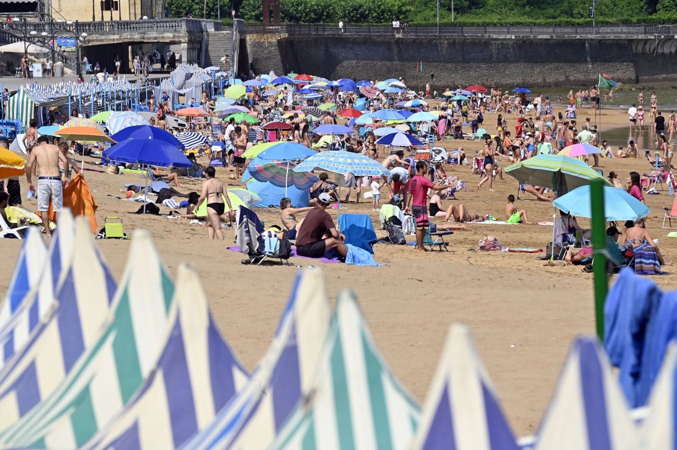 Fotos: Calor asfixiante en Gipuzkoa