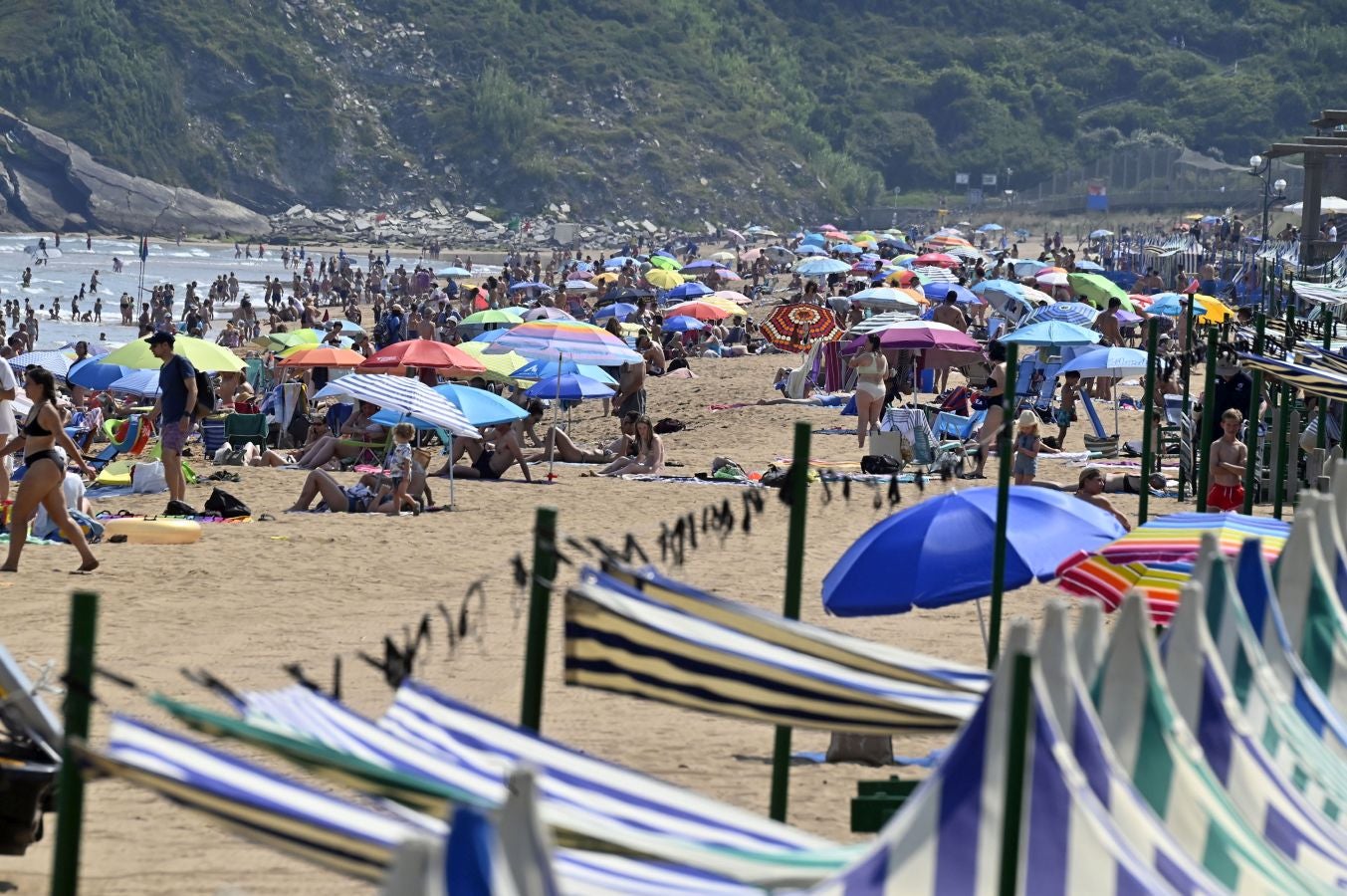 Fotos: Calor asfixiante en Gipuzkoa