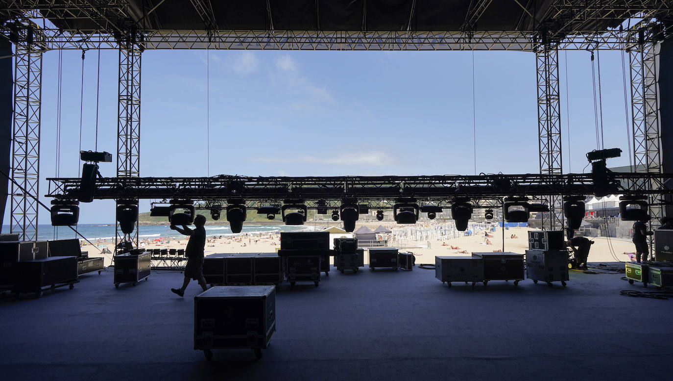 Fotos: Todo listo para la 57 edición del Jazzaldia